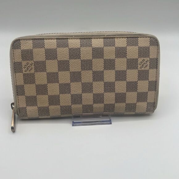 LOUIS VUITTON VINTAGE DAMIER AZUR ZIPPY LONG WALLET ORGANIZER - Picture 5 of 15